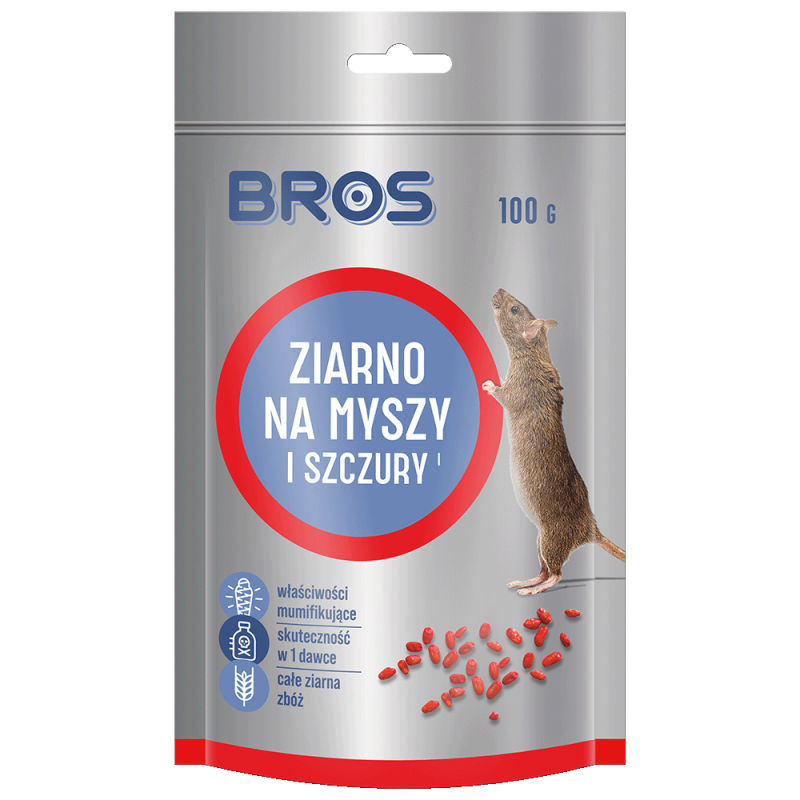 Ziarno na Myszy i Szczury Doypack 100g BROS