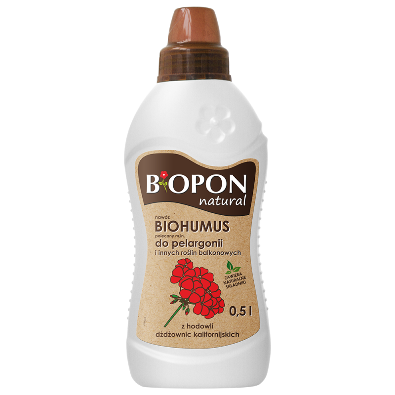 Biohumus do Pelargonii i Innych Roślin Balkonowych 0,5L BIOPON