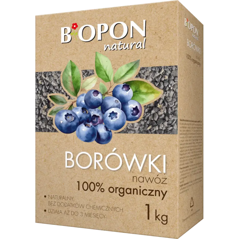 Nawóz 100% Organiczny do Borówek 1kg BIOPON