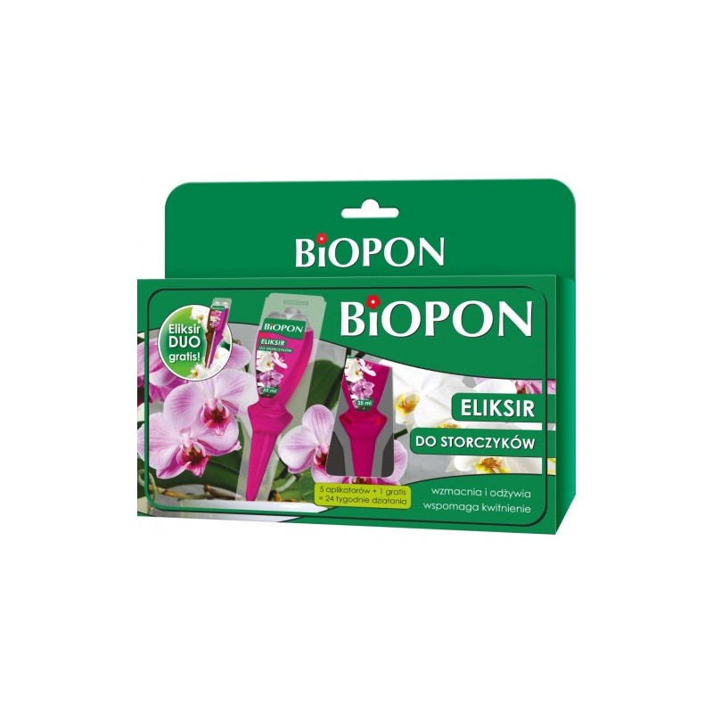 Eliksir do Storczyków (5x40ml + 1x35ml Eliksir DUO) BIOPON