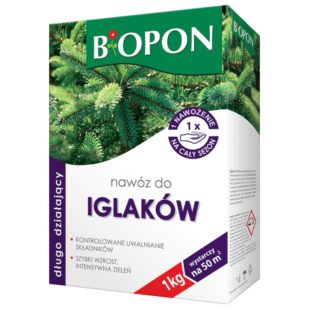 Nawóz Długo Działający do Iglaków 1kg BIOPON