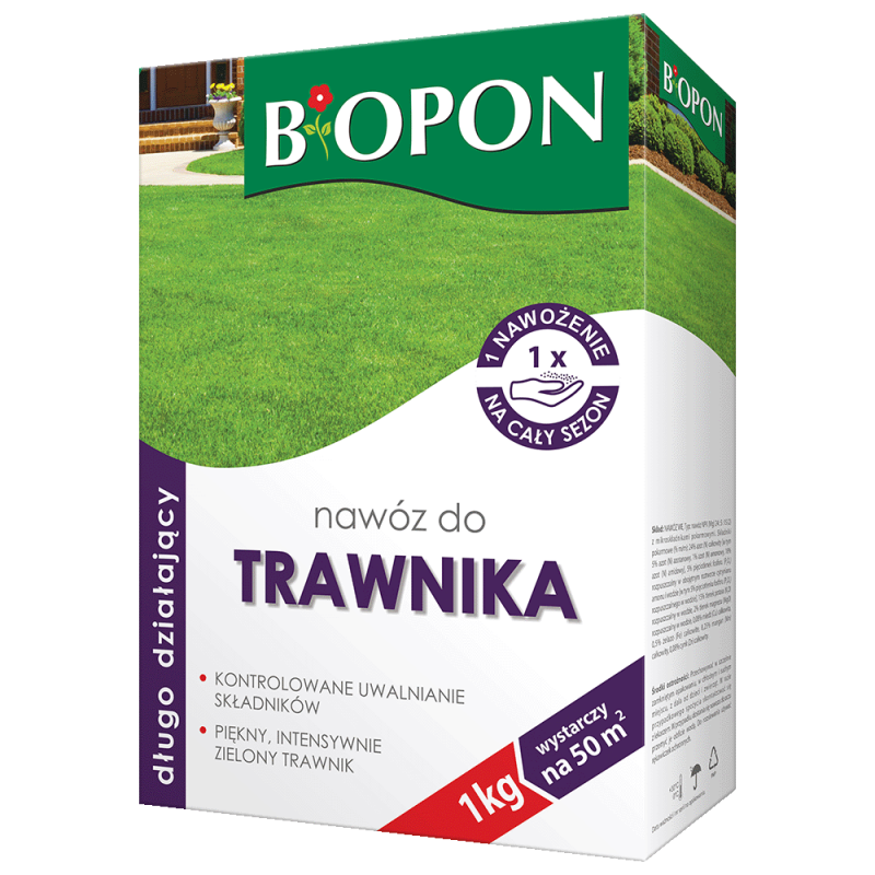Nawóz Długo Działający do Trawnika 1kg BIOPON