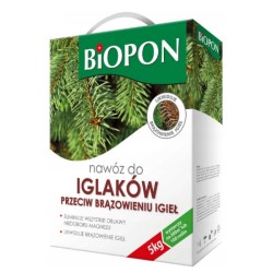 Nawóz do Iglaków Przeciw Brązowieniu Igieł 5kg BIOPON