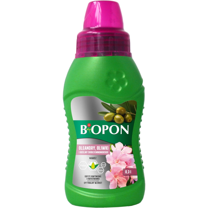 Nawóz do Oleandrów, Oliwek i Roślin Środziemnomorskich w Płynie 0,3L BIOPON