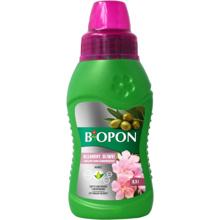 Nawóz do Oleandrów, Oliwek i Roślin Środziemnomorskich w Płynie 0,3L BIOPON