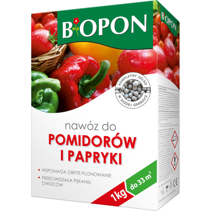 Nawóz do Pomidorów i Papryki 1kg BIOPON