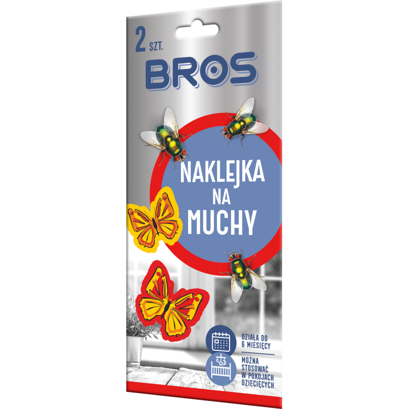 Naklejka na muchy 2szt.  BROS