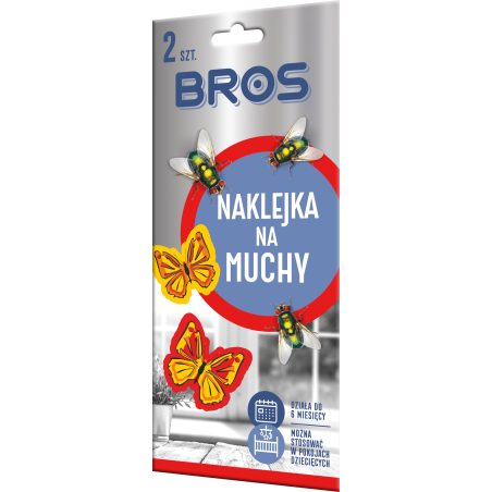 Naklejka na muchy 2szt.  BROS