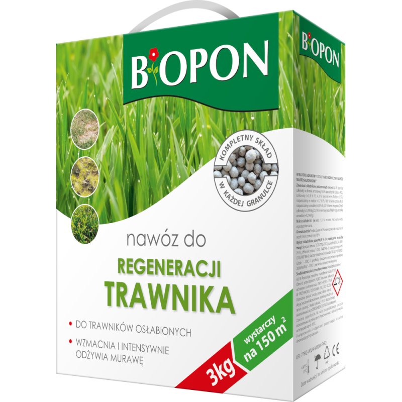 Nawóz do Regeneracji Trawnika 3kg BIOPON