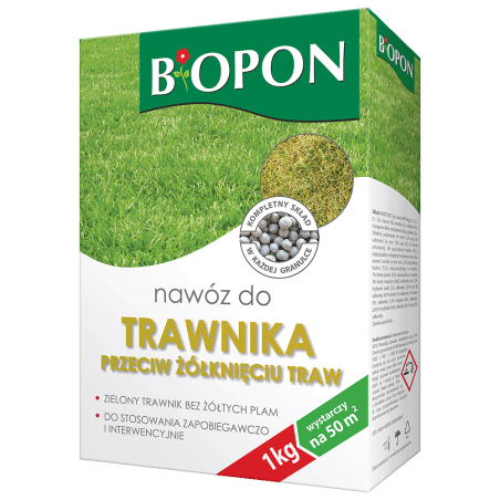 Nawóz do Trawnika Przeciw Żółknięciu 1kg BIOPON