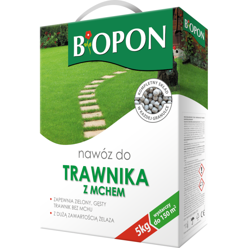 Nawóz do Trawnika z Mchem 5kg BIOPON