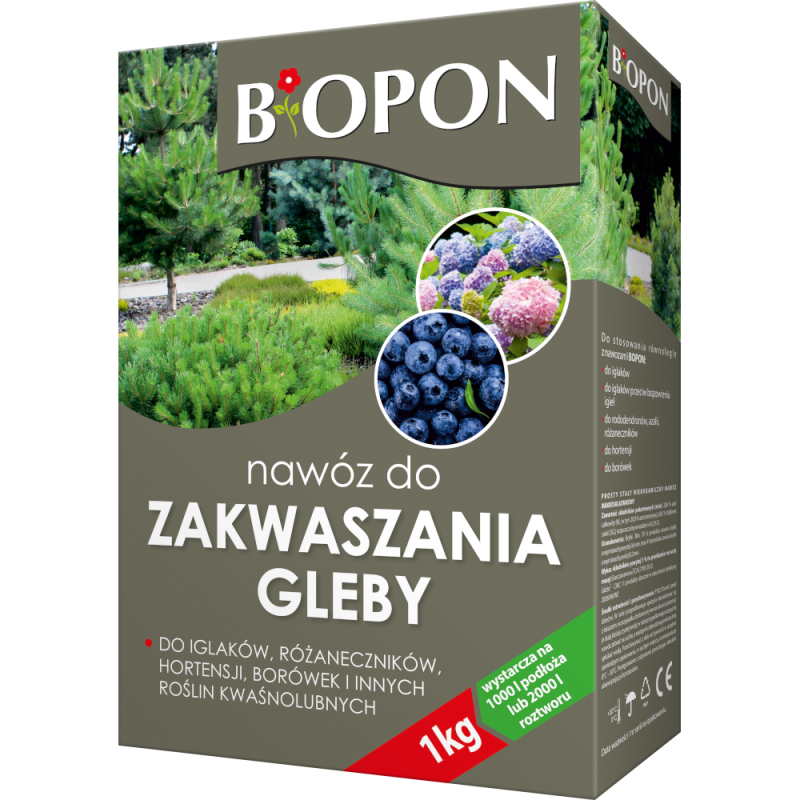 Nawóz do Zakwaszania Gleby 1kg BIOPON