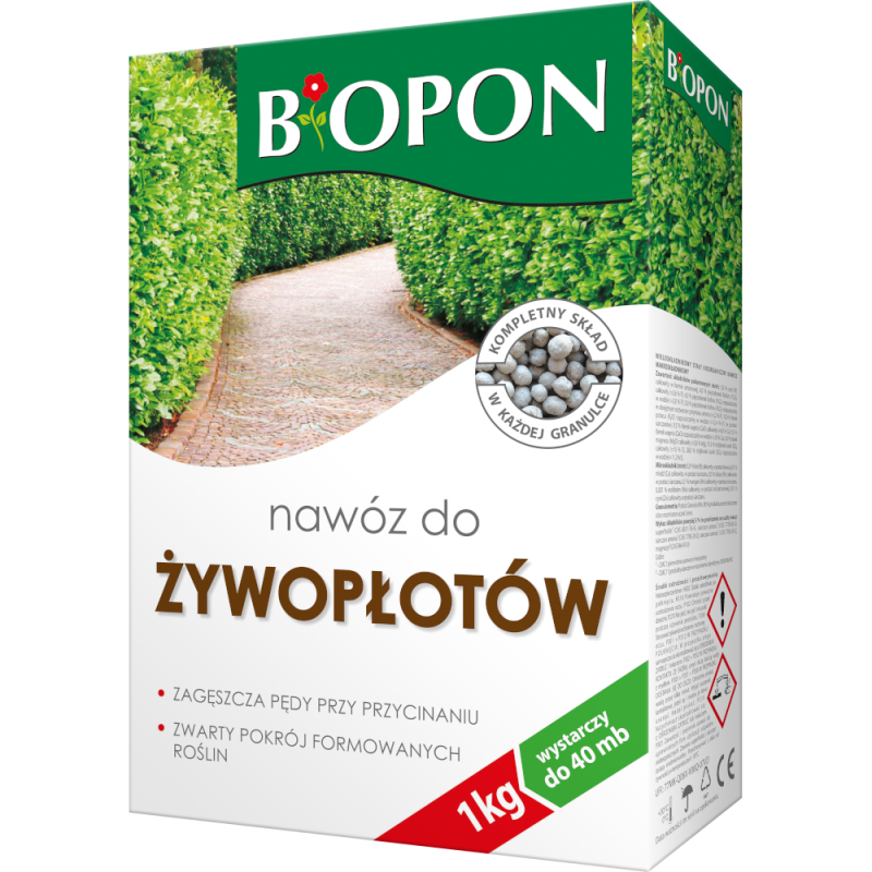 Nawóz do Żywopłotów 1kg BIOPON
