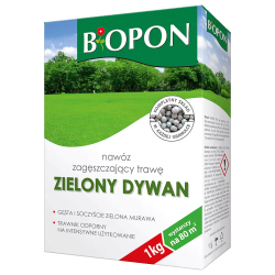 Nawóz Zagęszczający Trawę Zielony Dywan 1kg BIOPON