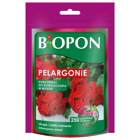 Koncentrat do Rozpuszczenia w Wodzie do Pelargonii 250g BIOPON