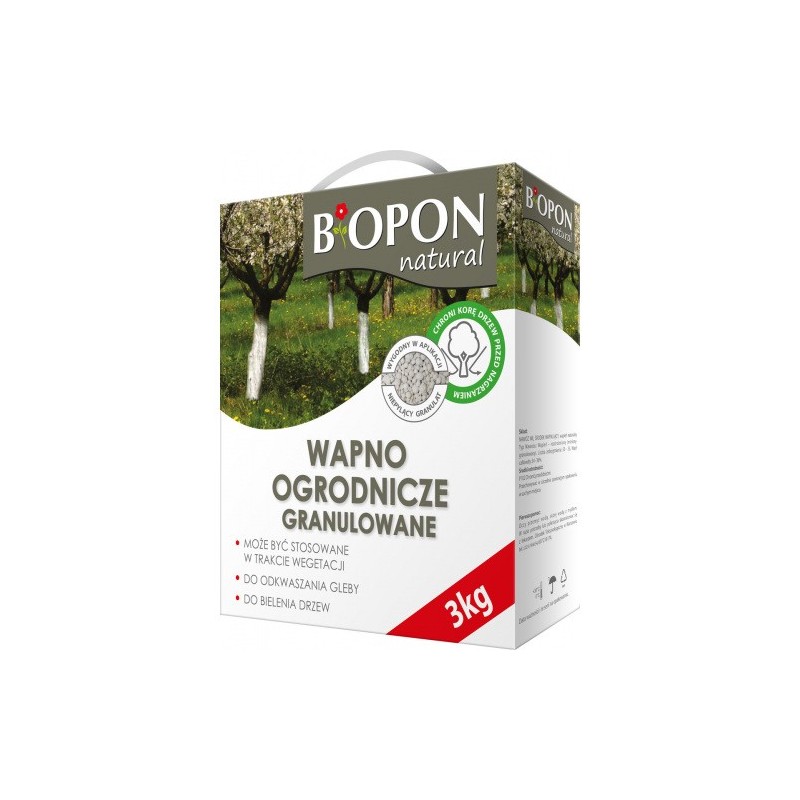 Wapno Ogrodnicze Granulowane 3kg BIOPON