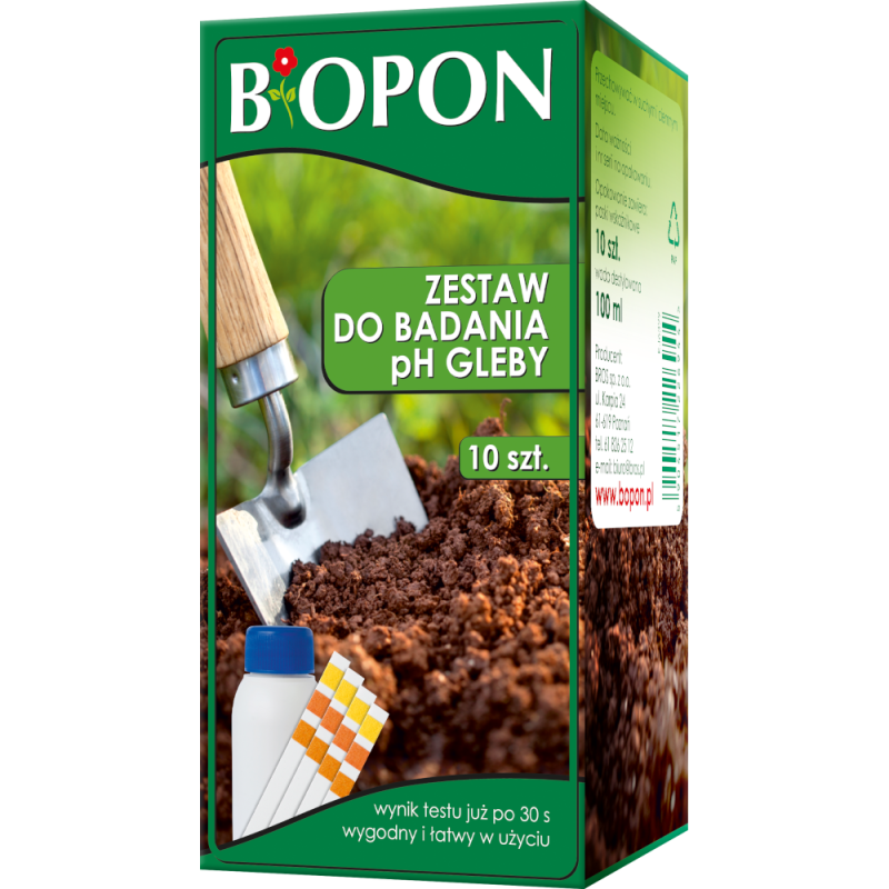Zestaw do Badania pH Gleby (10 szt. + 100ml) BIOPON