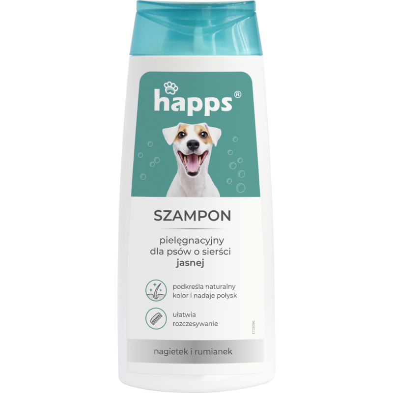 Szampon Pielęgnacyjny dla Psów Sierść Jasna 200ml HAPPS