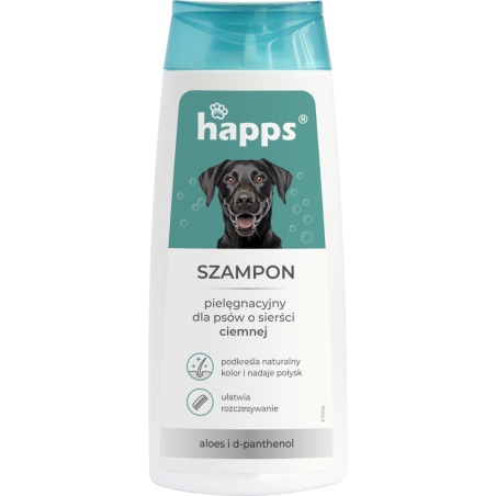 Szampon Pielęgnacyjny dla Psów Sierść Ciemna 200ml HAPPS
