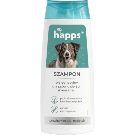 Szampon Pielęgnacyjny dla Psów Sierść Mieszana 200ml HAPPS