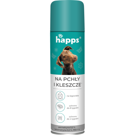 Spray na Pchły i Kleszcze 250ml HAPPS
