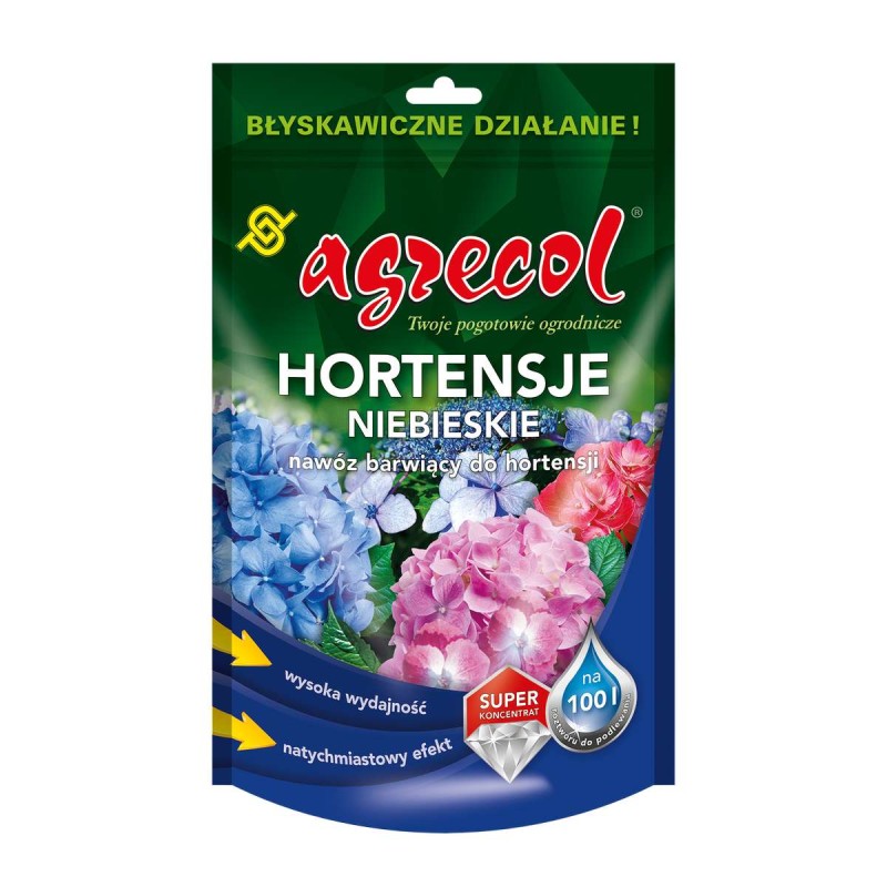 Nawóz Barwiący na Niebiesko do Horetnsji 250g Agrecol