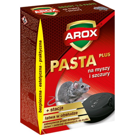 Pasta 100g + Stacja Deratyzacyjna na Gryzonie Arox