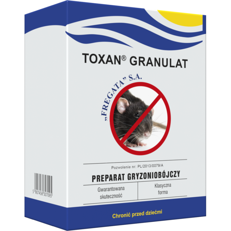 Granulat Gryzoniobójczy 1kg Toxan