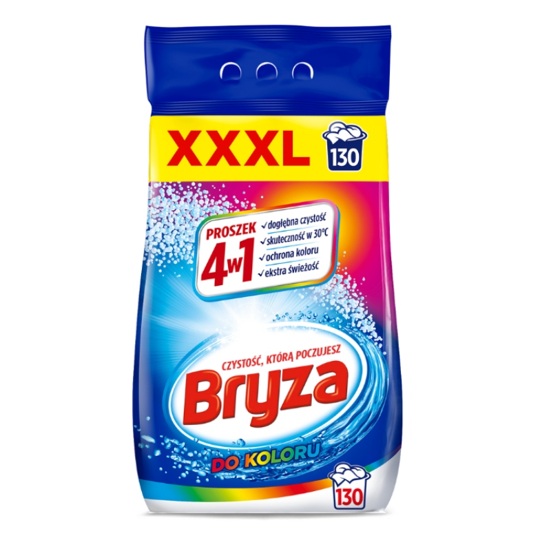 Bryza 4w1 Proszek do Prania Kolor 8,45kg 130 prań