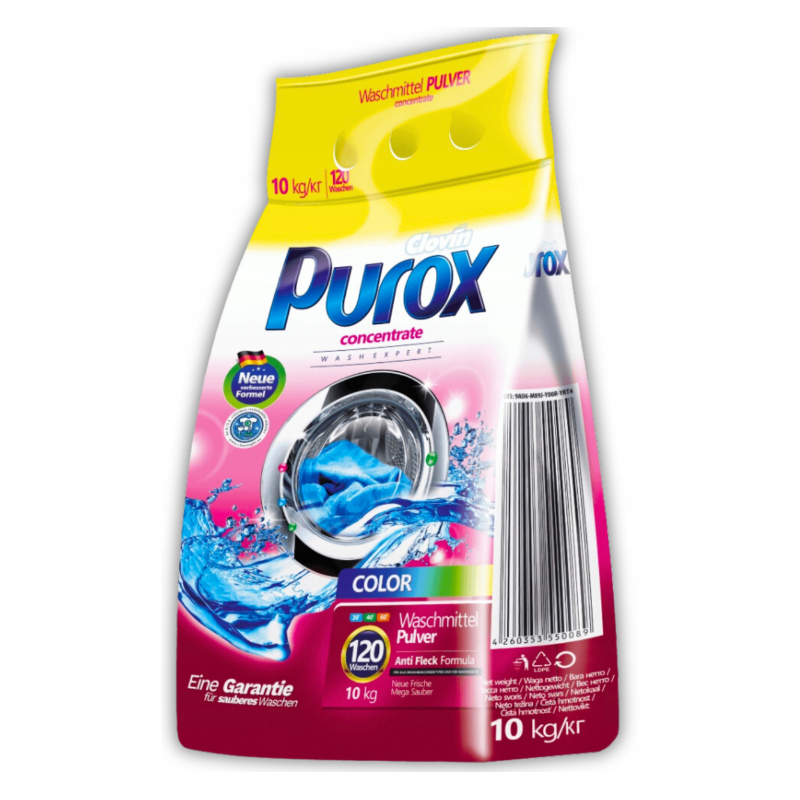 Purox proszek do prania kolorów 10 kg