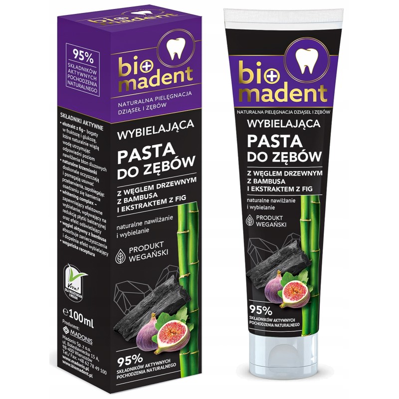 Wybielająca Pasta do Zębów Figa 100ml Bio Madent