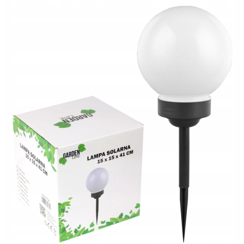 Lampa solarna Kulista Garden Line SOL0724 41 cm 1 szt.
