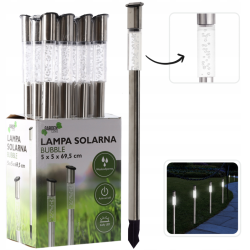 Lampa Solarna Bubble 5x5x69,5cm SOL6747 Garden Line