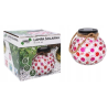 Lampa Solarna Słoik Kropek SOL6891 Kolor Różowy Garden Line
