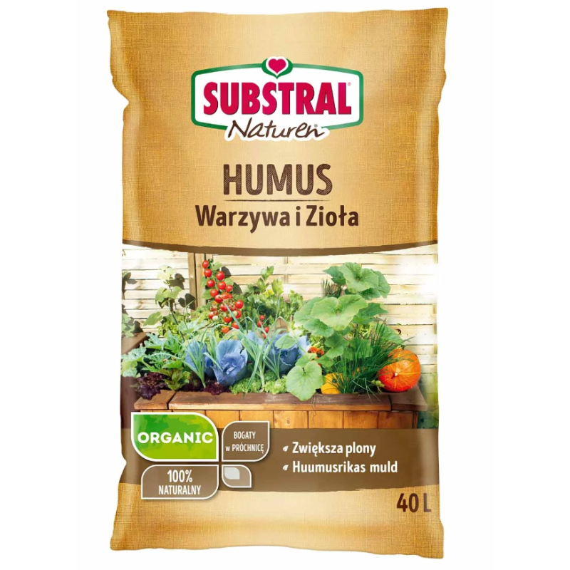 Humus do Warzyw i Ziół eko bio 40L SUBSTRAL
