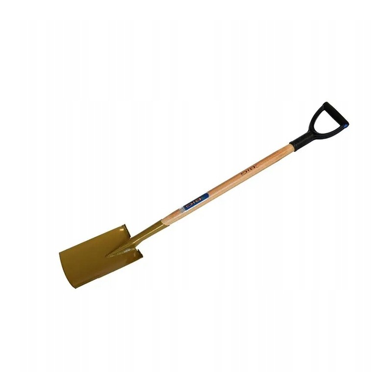 Szpadel Prosty Hartowany Trzon Drewniany GOLD GLPD BIG