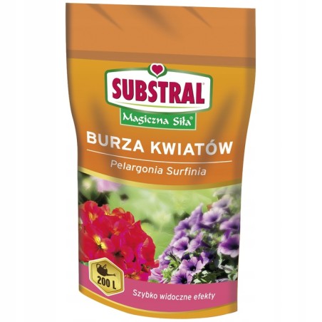 Nawóz Interwencyjny do Pelargonii i Surfinii "Burza Kwiatów" 200g Substral