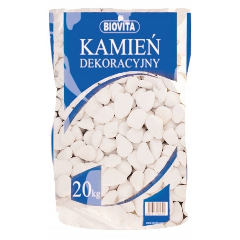 Kamień Otoczak Extra White Thassos 80-130mm 20kg Biovita