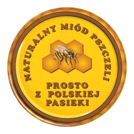 Zakrętka FI 82mm 6 zaczepowa miód naturalny