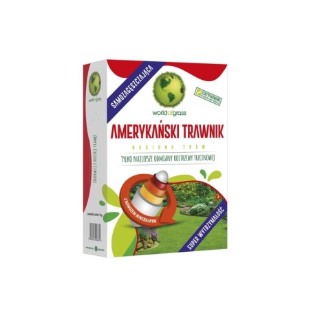 Mieszanka Traw Samozagęszczająca "Amerykański Trawnik" 45m² 1kg Agronas