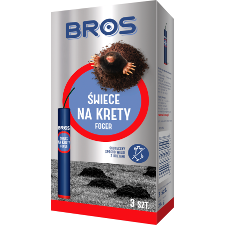 Świece na krety FOGER 3szt BROS