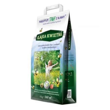 Mieszanka Traw Łąka Kwietna 160m² 4kg "Trawy z Iławy"