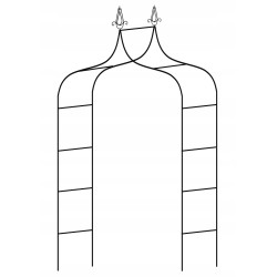 Pergola Ogrodowa metalowa GardenLine PERG-N6078 łuk 240 cm