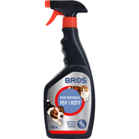 Płyn odstrasz psy i koty 500ml BROS