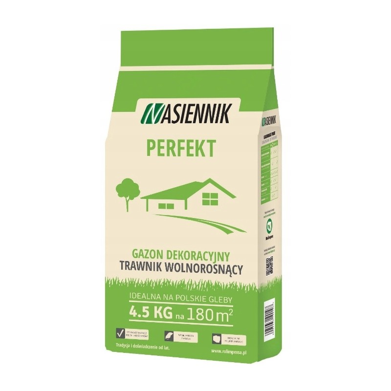 Mieszanka Traw "Perfekt" 180m² 4,5kg Nasiennik