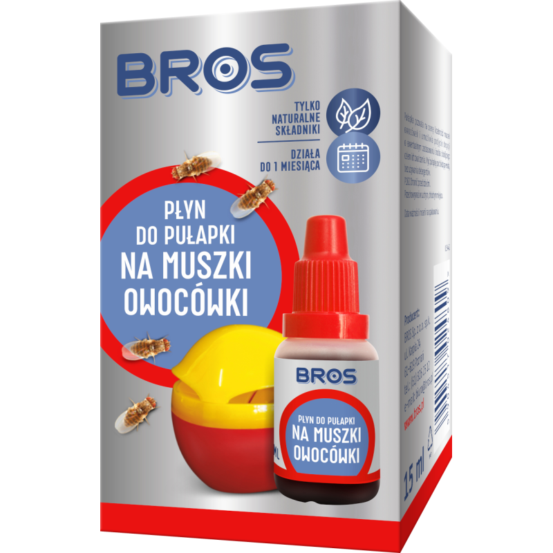 Płyn do pułapki na muszki owocówki 15ml BROS