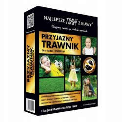 Mieszanka Traw "Przyjazny Trawnik" 40m² 1kg "Trawy z Iławy"