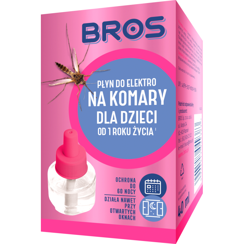 Płyn do elektro na komary dla dzieci od 1 roku życia BROS