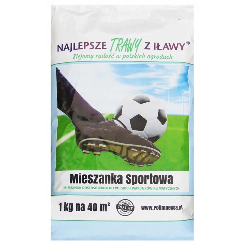 Mieszanka Traw Sportowa 40m² 1kg Worek "Trawy z Iławy"