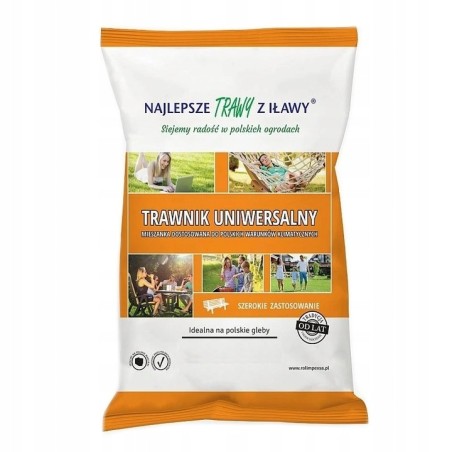 Mieszanka Traw "Trawnik Uniwersalny" 8m² 200g "Trawy z Iławy"